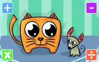 Game icon for math learning game Cat and mouse