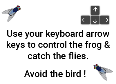Instructions graphic for maths game the-frog-flies