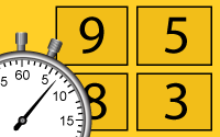 Game icon for math learning game Choose or lose
